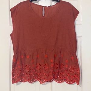 NWT Sonoma Embroidered Shirt